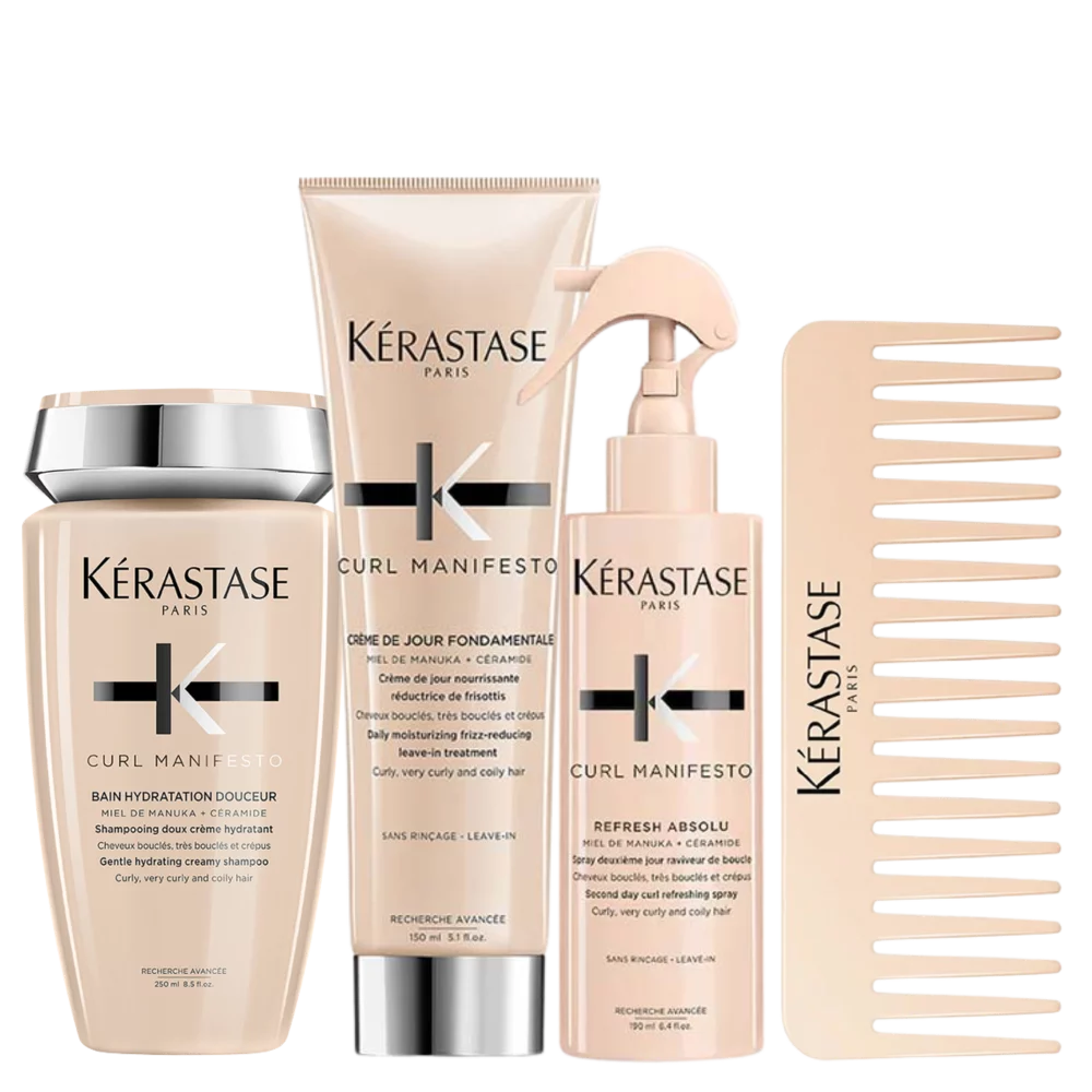 Peigne gratuit en cadeau avec l'achat de produits Curl Manifesto de Kérastase
