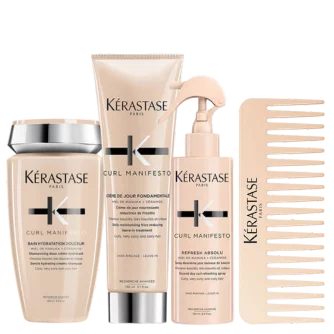 Peigne gratuit en cadeau avec l'achat de produits Curl Manifesto de Kérastase