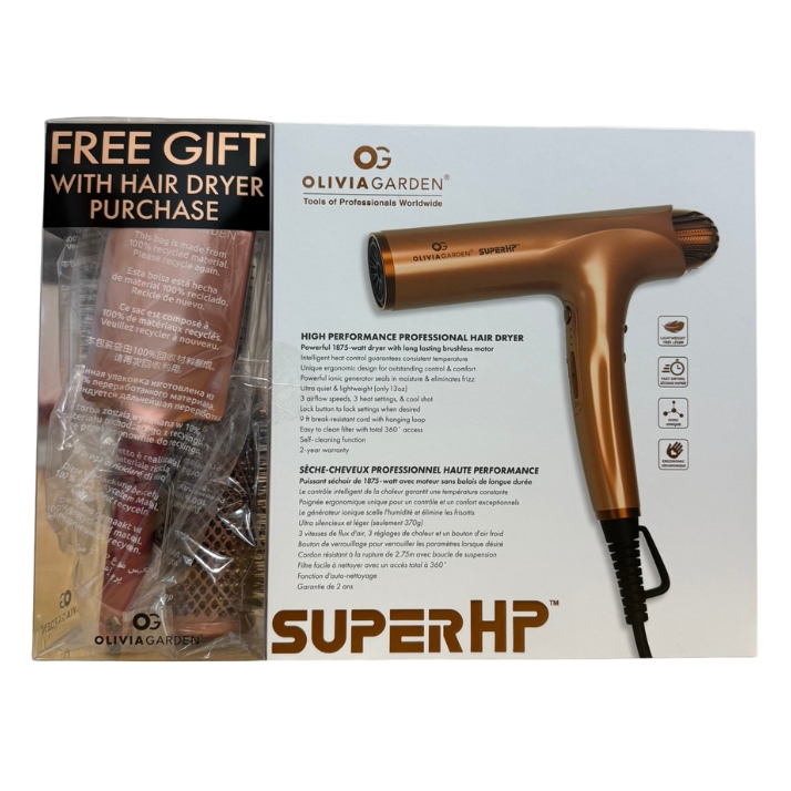 Sèche-Cheveux Professionnel Haute Performance SuperHP Avec Cadeau